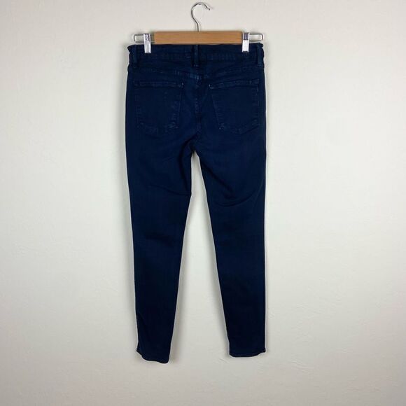 Frame Le Skinny de Jeanne Stretch Denim Jeans - Deep Navy - Picture 6 of 8